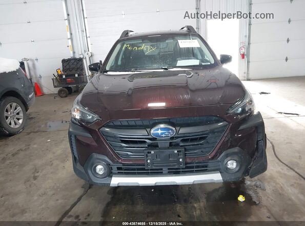 4S4BTANC1R3239718 2024 SUBARU OUTBACK Burgundy ხელსაწყოთა პანელის ხედი