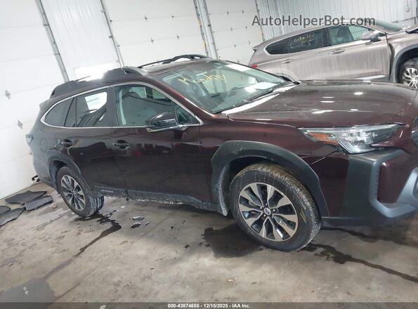 4S4BTANC1R3239718 2024 SUBARU OUTBACK Burgundy უკანა სალონის ხედი