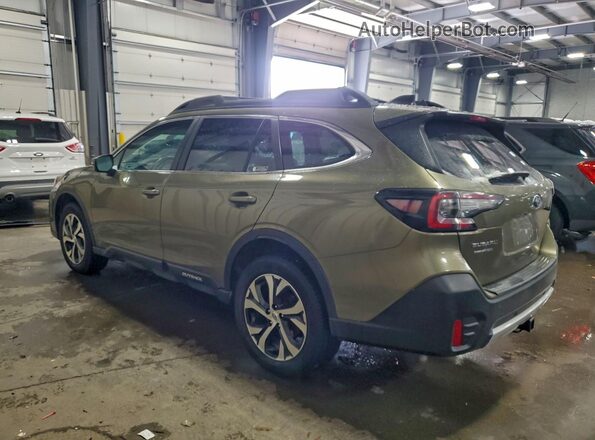 4S4BTANC2M3154038 2021 SUBARU OUTBACK Green Trasero izquierdo