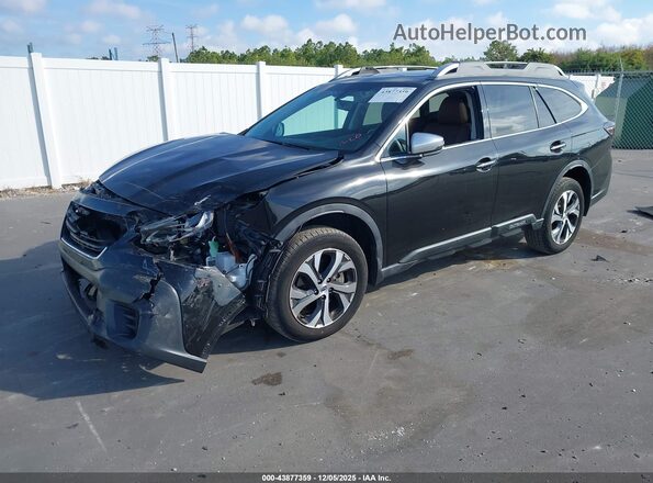 4S4BTAPC2L3230742 2020 SUBARU OUTBACK Черный Передняя левая четверть