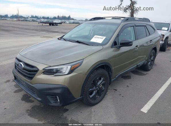 4S4BTGKD3L3246063 2020 SUBARU OUTBACK Green Առջևի ձախ երեք քառորդ տեսարան