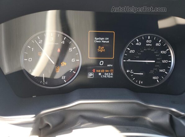 4S4BTGLD3R3102388 2024 SUBARU OUTBACK Серебряный Вид щитка приборов