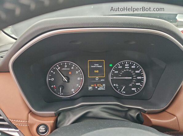 4S4BTGPD4S3298499 2025 SUBARU OUTBACK Black Widok zestawu wskaźników