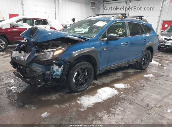4S4BTGUD8R3245576 2024 SUBARU OUTBACK Синий Передняя левая четверть