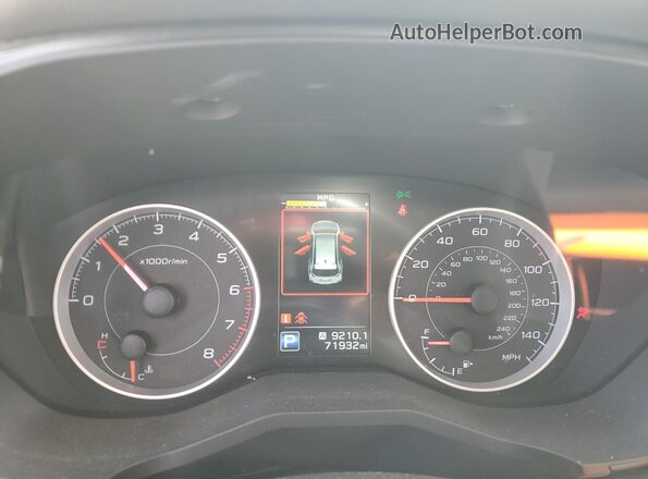 4S4WMAGD7N3458410 2022 SUBARU ASCENT Зеленый Вид щитка приборов
