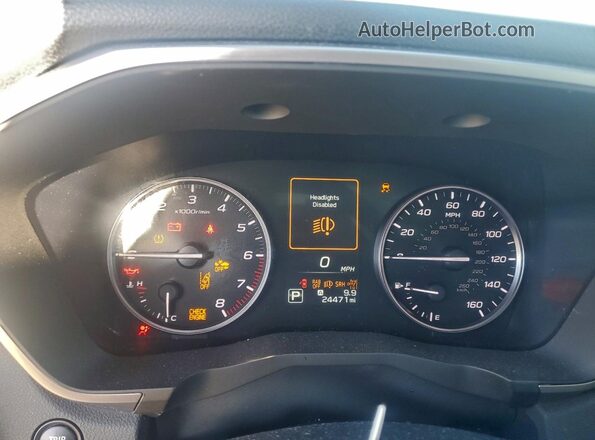 4S4WMARD3R3418487 2024 SUBARU ASCENT Синий Вид щитка приборов