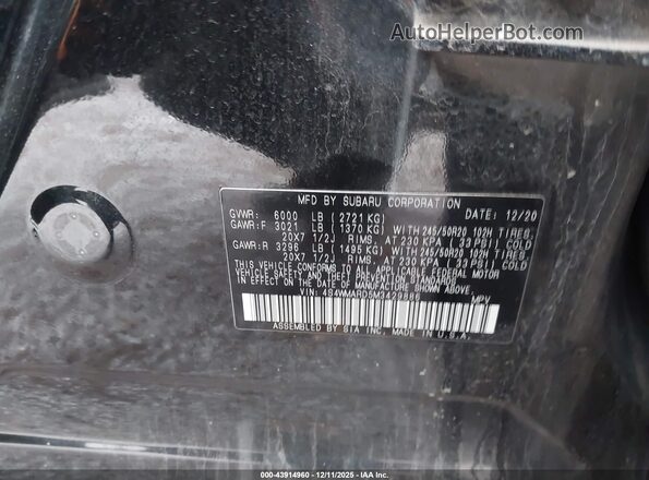 4S4WMARD5M3429886 2021 SUBARU ASCENT Gray 
