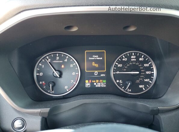 4S4WMAUD1P3448284 2023 SUBARU ASCENT Blue Widok zestawu wskaźników