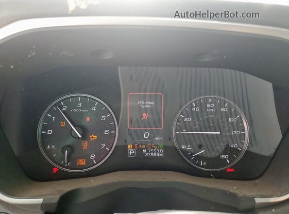 4S4WMAWD9R3451045 2024 SUBARU ASCENT Green Vista del cuadro de instrumentos