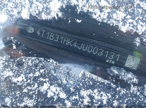4T1B31HK4JU003131 2018 TOYOTA LE Black 