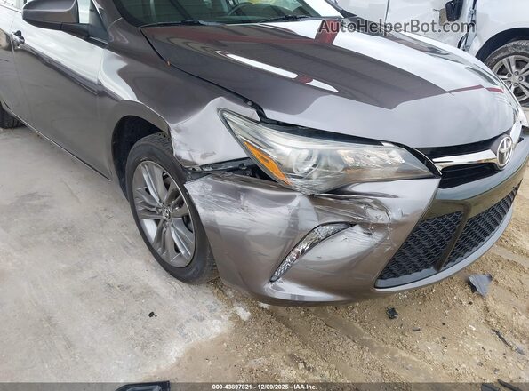4T1BF1FK2GU164855 2016 TOYOTA CAMRY Gray წინა ხედი