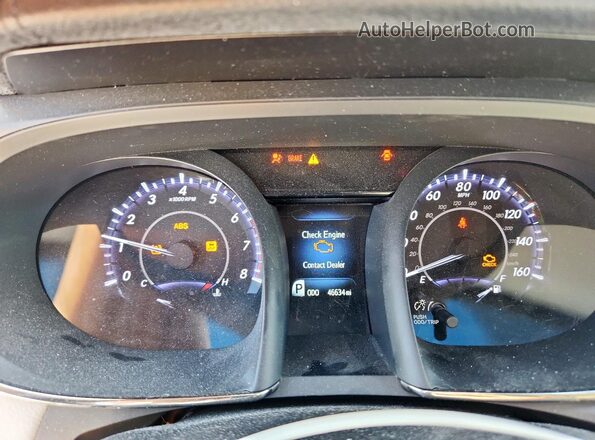 4T1BK1EB4GU238712 2016 TOYOTA LE Серебряный Вид щитка приборов