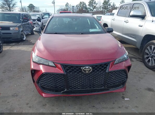 4T1BZ1FB4KU009286 2019 TOYOTA AVALON Burgundy ხელსაწყოთა პანელის ხედი