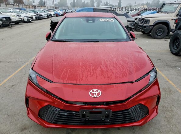 4T1DAACK2SU108807 2025 TOYOTA CAMRY Red Vista frontal