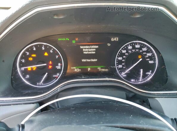 4T1DZ1FBXLU045137 2020 TOYOTA LIMITED Silver Instrument cluster view