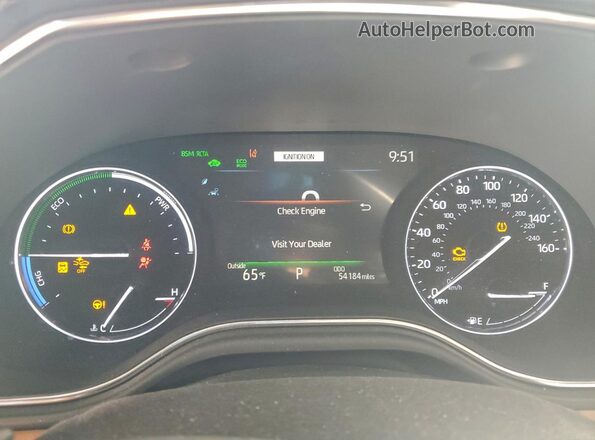 4T1EA1ABXMU006486 2021 TOYOTA AVALON Silver Вид щитка приладів