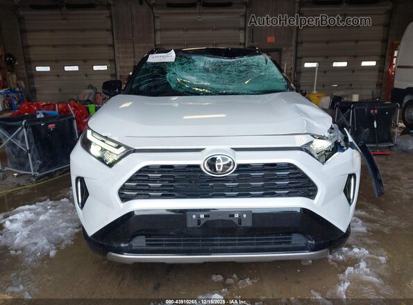 4T3E6RFV4SU178147 2025 TOYOTA RAV4 HYBRID White Widok zestawu wskaźników
