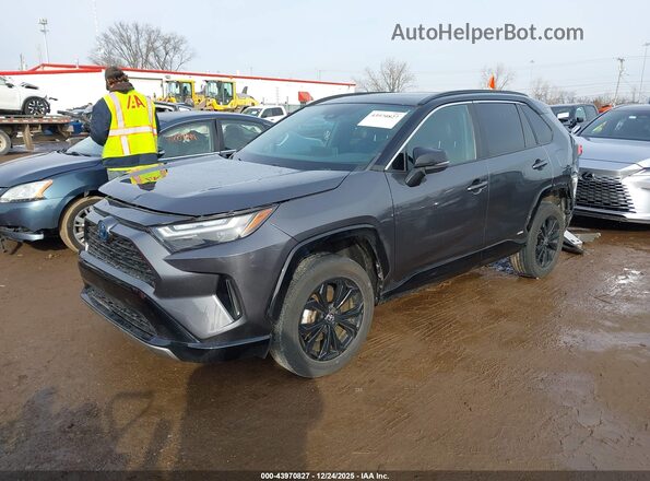 4T3E6RFV5NU104496 2022 TOYOTA RAV4 HYBRID Gray წინა მარცხენა ხედი სამი მეოთხედიდან