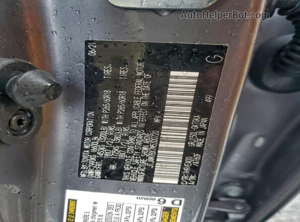 JTJAM7BX7M5300720 2021 LEXUS GX Gray Widok wnętrza 360 stopni