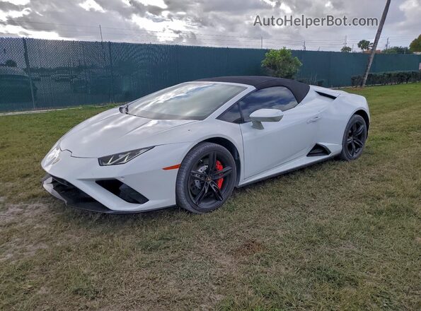 ZHWUT5ZF7MLA15963 2021 LAMBORGHINI HURACAN Белый Задняя левая четверть