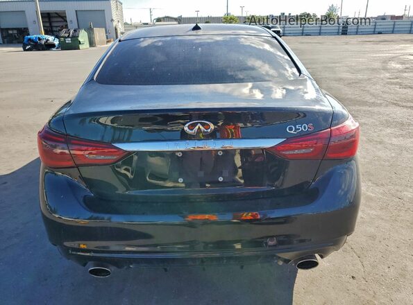 JN1EV7AP4LM206790 2020 INFINITI Q50 Black წინა სალონის ხედი