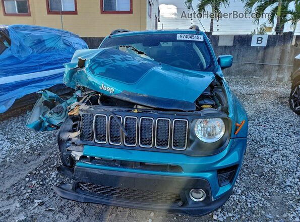 ZACNJABB7KPK88343 2019 JEEP RENEGADE Blue Vista trasera