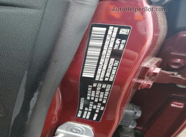 ZN661XUL8HX250589 2017 MASERATI LEVANTE Бордовый 