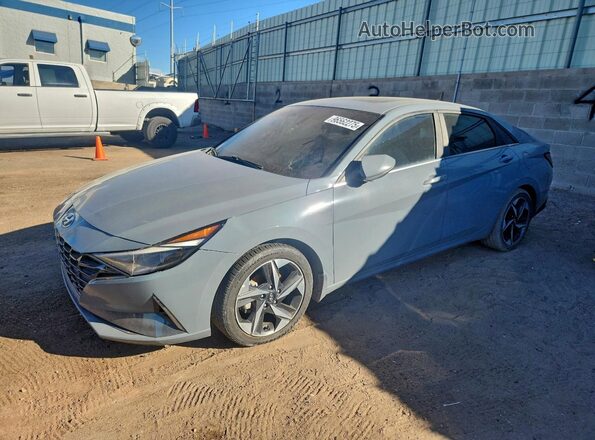 KMHLN4AJ1NU022498 2022 HYUNDAI ELANTRA Gray უკანა მარცხენა
