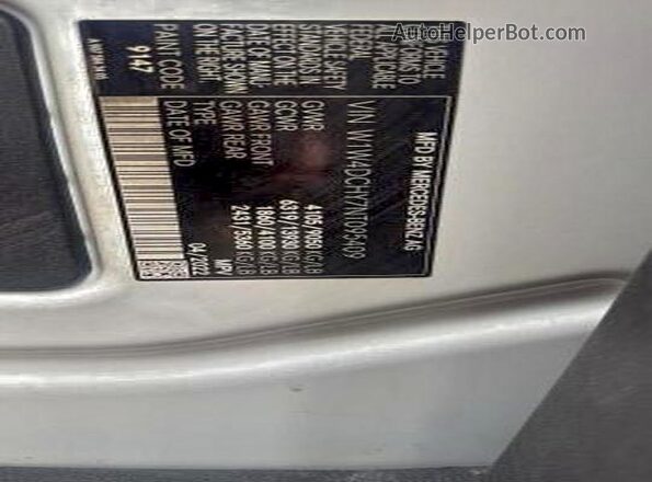 W1W4DCHY7NT095409 2022 MERCEDES-BENZ SPRINTER White Widok wnętrza z tyłu