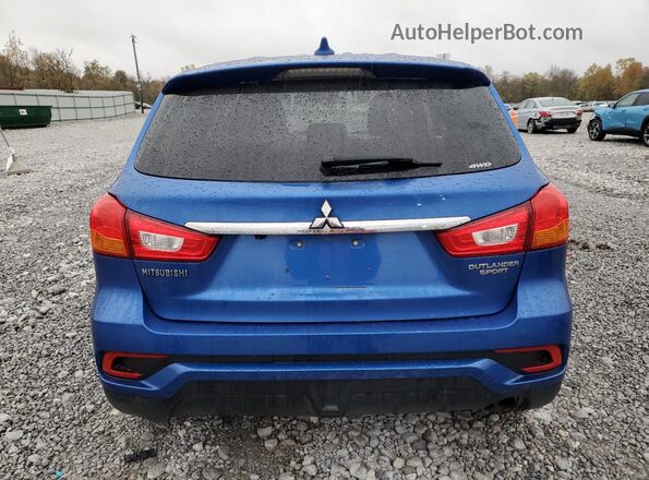 JA4AR3AU5JZ024363 2018 MITSUBISHI OUTLANDER Blue Widok wnętrza z przodu