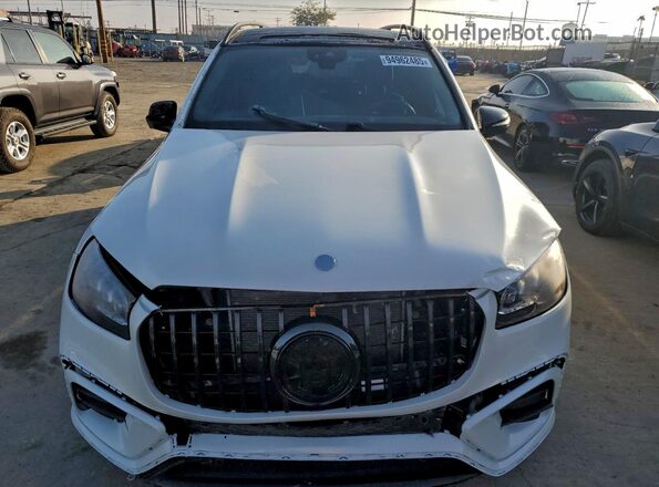 4JGFF8KE3MA402977 2021 MERCEDES-BENZ GLS White Rear view