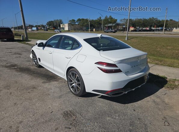 KMTG34SCXSU155995 2025 GENESIS G70 White Delantero derecho