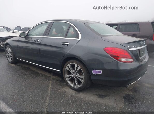 55SWF4HB1GU156905 2016 MERCEDES-BENZ C 350E Gray Trasero izquierdo