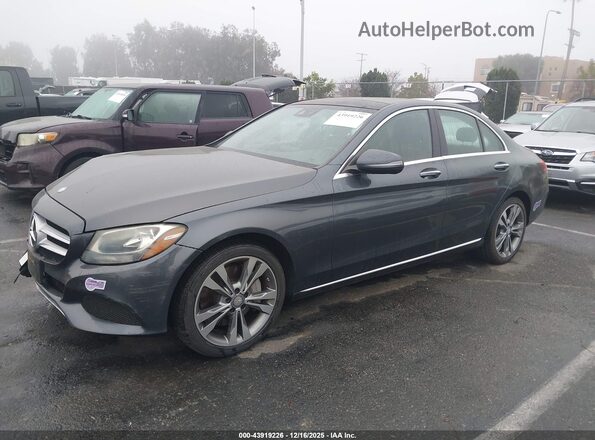 55SWF4HB1GU156905 2016 MERCEDES-BENZ C 350E Gray Vista tres cuartos delantera izquierda