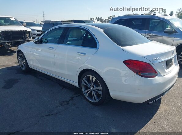 55SWF4HB1GU164857 2016 MERCEDES-BENZ C 350E Белый Задняя левая четверть