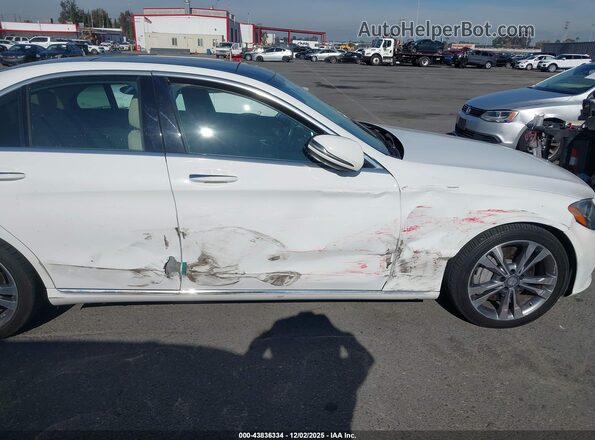 55SWF4HB1GU164857 2016 MERCEDES-BENZ C 350E Белый Вид спереди
