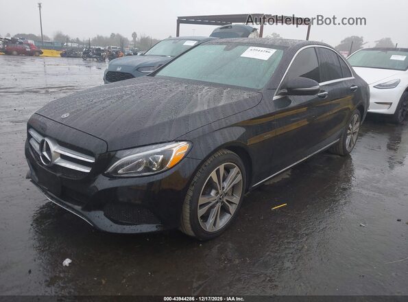 55SWF4HB5JU272079 2018 MERCEDES-BENZ C 350E Черный Передняя левая четверть