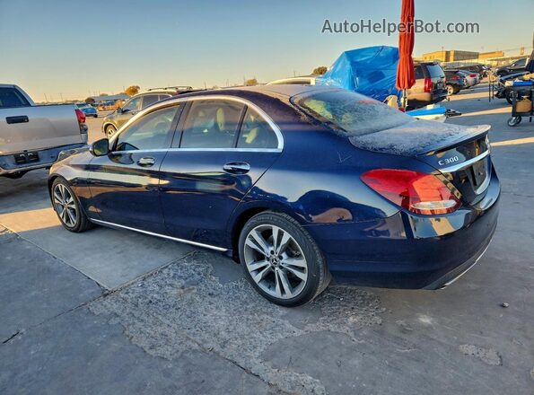 55SWF4JB5JU246186 2018 MERCEDES-BENZ C Blue 