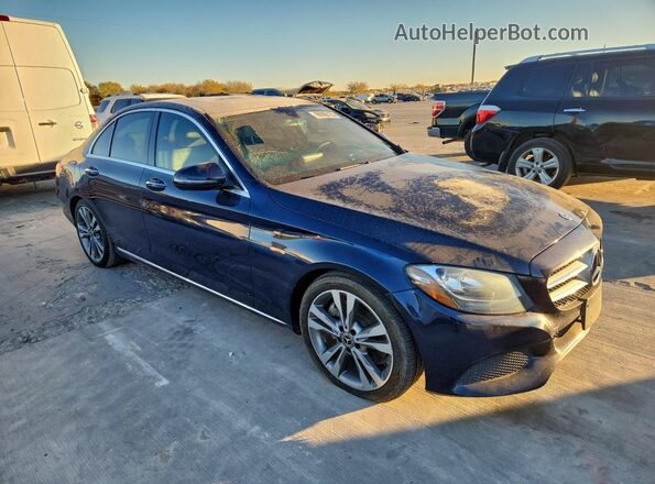55SWF4JB5JU246186 2018 MERCEDES-BENZ C Blue 