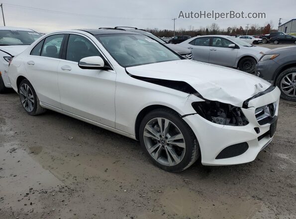 55SWF4KB2JU243129 2018 MERCEDES-BENZ C White 