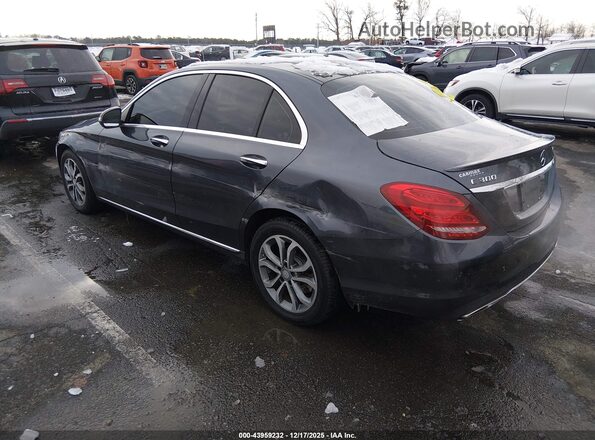55SWF4KB4GU140092 2016 MERCEDES-BENZ C-CLASS Gray Tył lewy