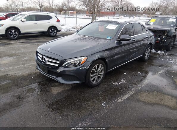 55SWF4KB4GU140092 2016 MERCEDES-BENZ C-CLASS Gray Przód lewy
