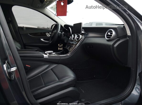 55SWF4KB4GU140092 2016 MERCEDES-BENZ C-CLASS Gray Widok wnętrza z przodu