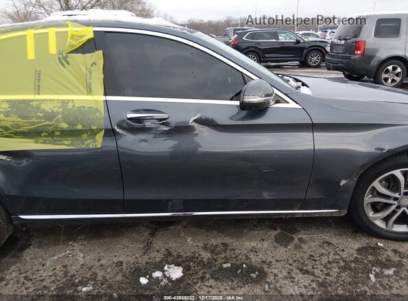 55SWF4KB4GU140092 2016 MERCEDES-BENZ C-CLASS Gray Widok z przodu