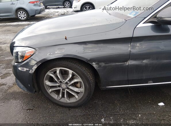 55SWF4KB4GU140092 2016 MERCEDES-BENZ C-CLASS Gray 