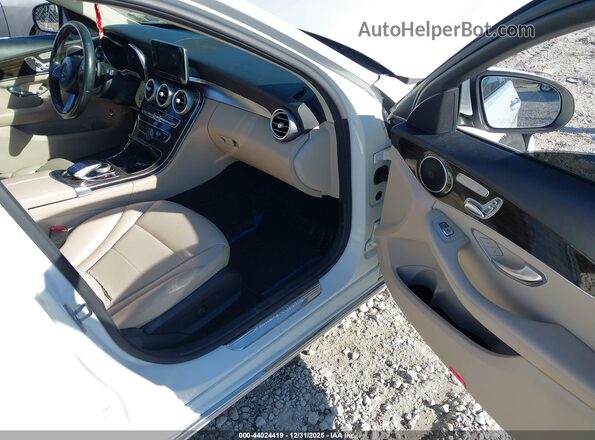 55SWF4KB4GU175151 2016 MERCEDES-BENZ C-CLASS White Front interior view