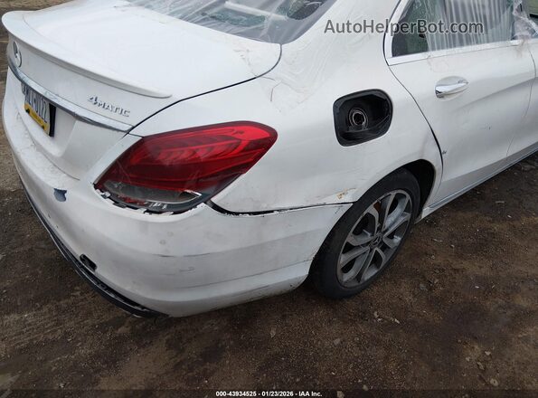 55SWF4KB8JU257228 2018 MERCEDES-BENZ C-CLASS White Widok z przodu