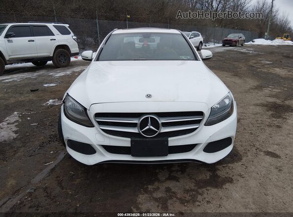 55SWF4KB8JU257228 2018 MERCEDES-BENZ C-CLASS White Widok wnętrza z tyłu