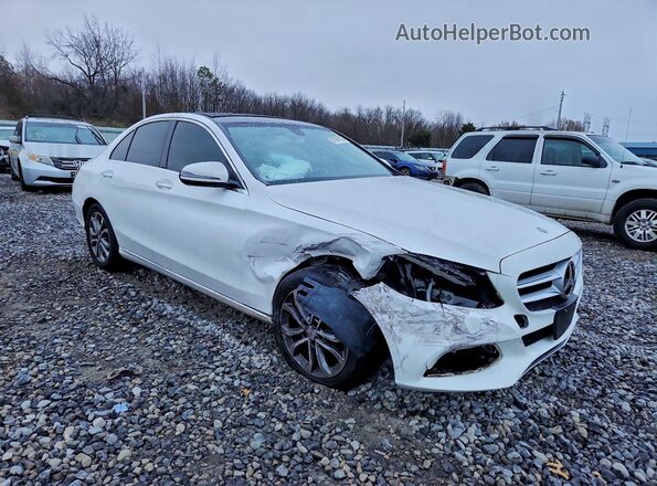 55SWF4KBXGU099497 2016 MERCEDES-BENZ C White Front right