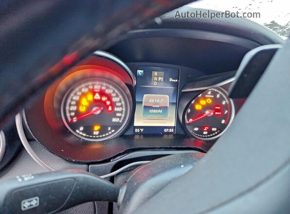 55SWF4KBXGU099497 2016 MERCEDES-BENZ C White Instrument cluster view